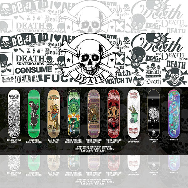 DEATH SKATEBOARDS RICHIE JACKSON COLLECTOR 8.0"