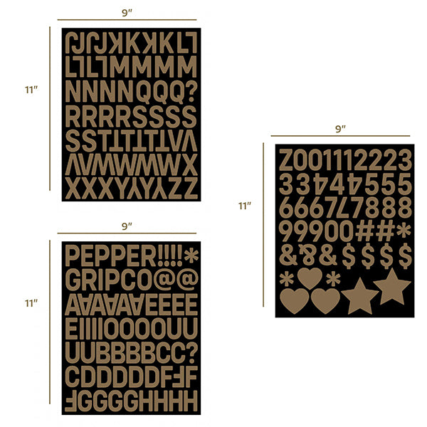 PEPPER ALPHANUMERIC CUSTOM GRIPTAPE KIT