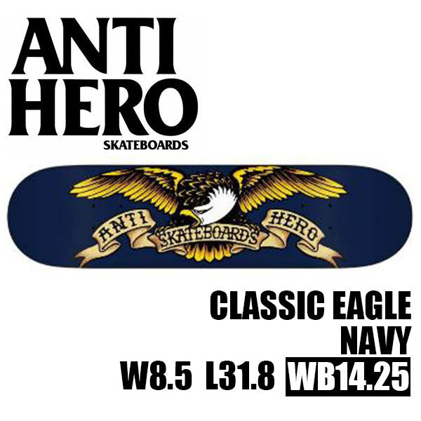 ANTIHERO CLASSIC EAGLE NAVY 8.5 x 31.8