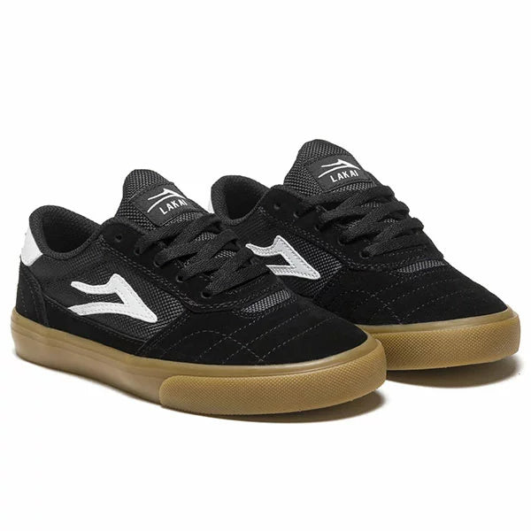 LAKAI CAMBRIDGE KIDS BLACK GUM SUEDE