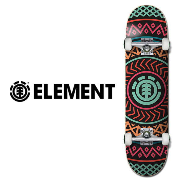 ELEMENT スケートボード 《7.375 inch》 HELICAL キッズコンプリートデッキ AST