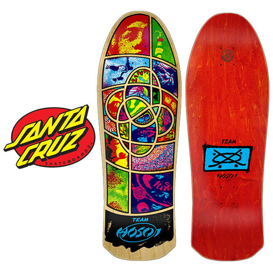 Santa Cruz Skateboards 9.95in x 29.59in HOSOI IRIE EYE REISSUE SKATEBOARD DECK