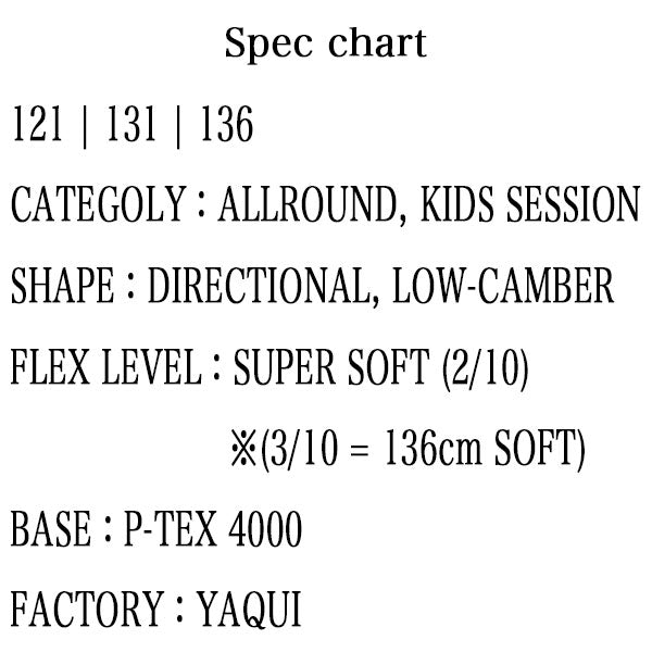 2024-2025年モデル TWELVE SNOWBOARDS 'GROW KID'S'