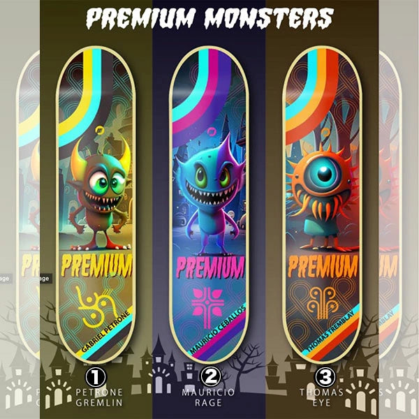 PREMIUM SKATEBOARDS 'MONSTERS' – PASTiME board shop PREMIUM SKATEBOARDS 'MONSTERS' – PASTiME board shop