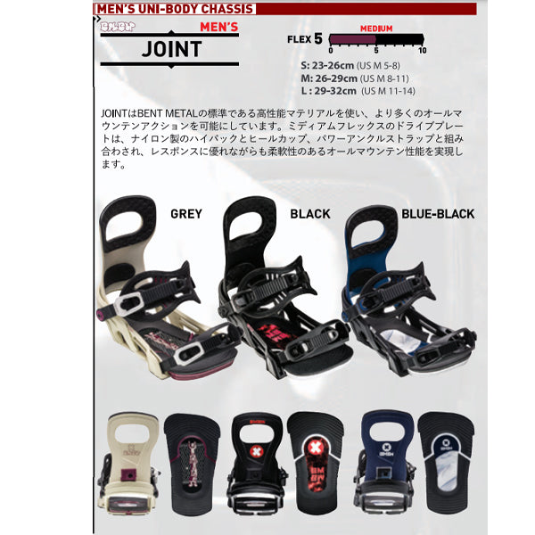 BENTMETAL SNOWBOARD BINDING JOINT 2023-2024