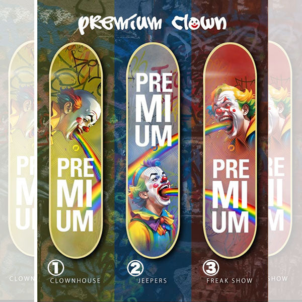 PREMIUM SKATEBOARDS 'CLOWN' 7.25 – PASTiME board shop