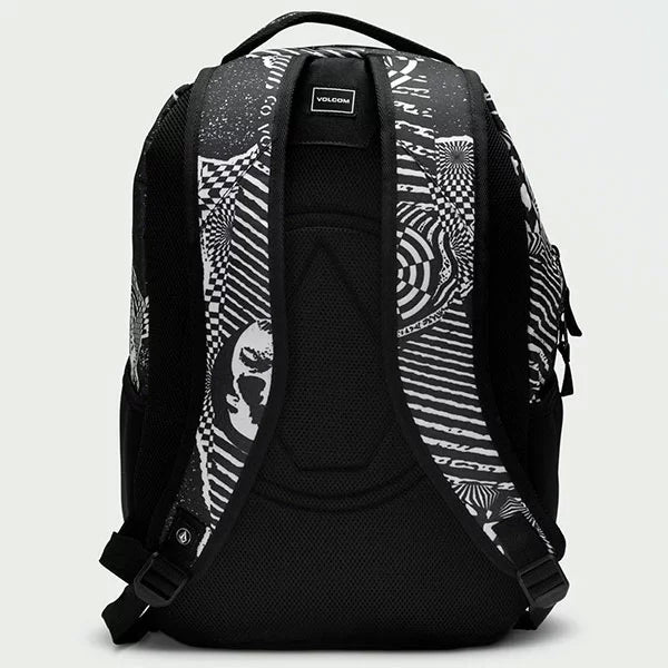 VOLCOM "EVERSTONE SKATE BACKPACK" BLACK WHITE