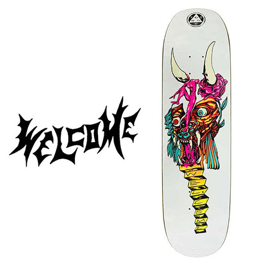 WELCOME SKATEBOARD Beauty Artwork by Jason Celaya 8.5"