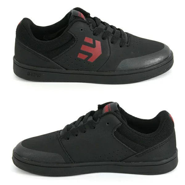 ETNIES KIDS MARANA BLACK / RED / BLACK SHOES