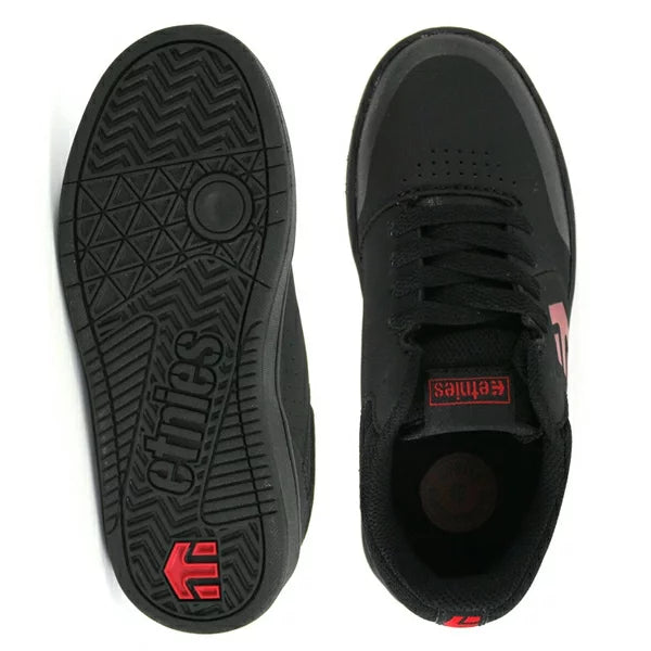 ETNIES KIDS MARANA BLACK / RED / BLACK SHOES