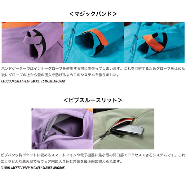 UNFUDGE PEEP JACKET SNOWBOARD OUTERWEAR WEAR 2022-2023