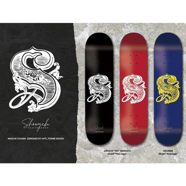 【送料無料】SHOWGEKI SKATEBOARDS NEW LOGO DECK GO UEDA JUNICHI"145"ARAHATA 7.125