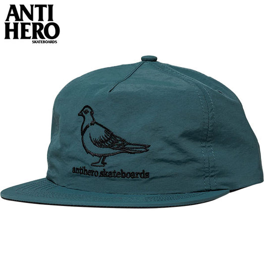ANTIHERO SKATEBOARDS BASIC PIGEON Snapback Hat SLATE/BLACK
