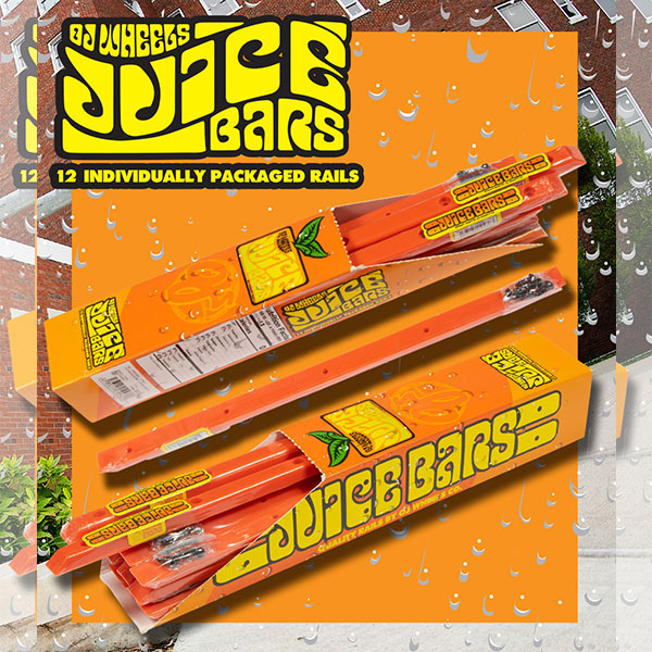 OJ Rails Juice Bar Skateboard Rails Orange one pair OJ Rails Juice Bar Skateboard Rails Orange one pair
