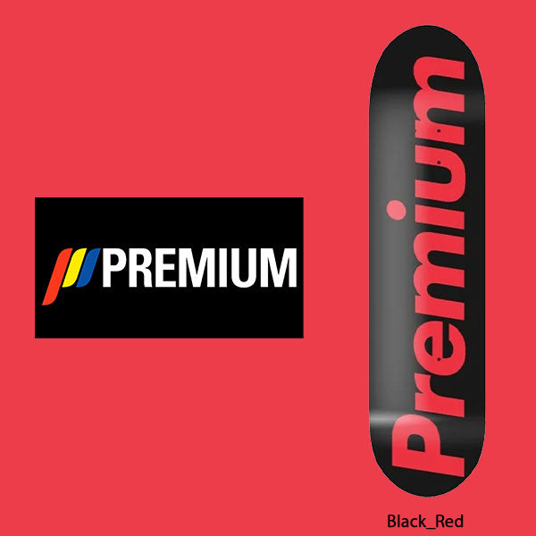 PREMIUM SKATEBOARDS 'SUPREMIUM TEAM DECK' (BLACK × RED) 7.5MINI