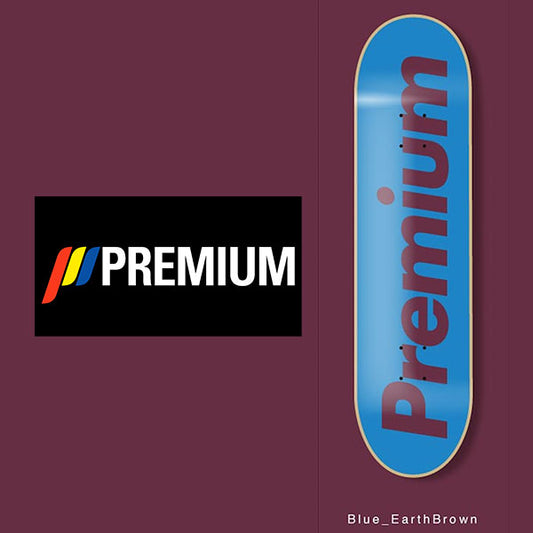 PREMIUM SKATEBOARDS 'SUPREMIUM TEAM DECK' (Blue×EarthBrown) 7.25 MINI