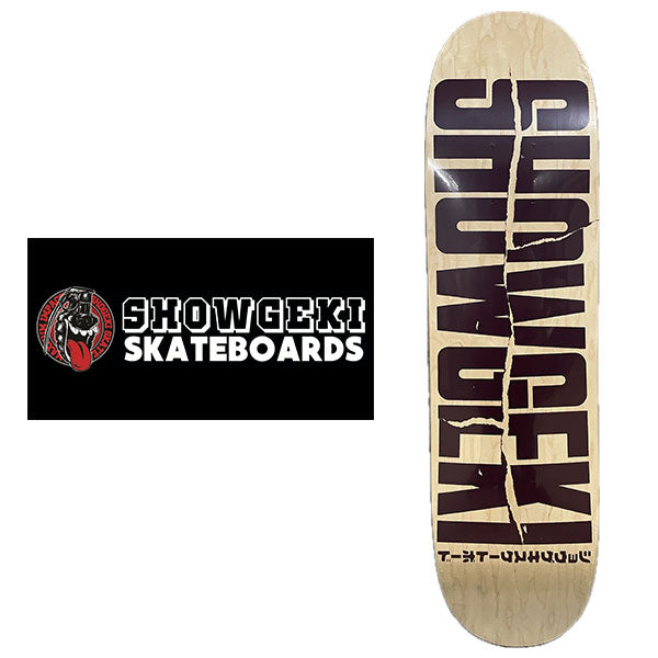 SHOWGEKI SKATEBOARDS "DISTORTED" NATURAL7.125