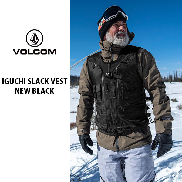 VOLCOM IGUCHI SLACK VEST WEAR  - NEW BLACK 2022-2023