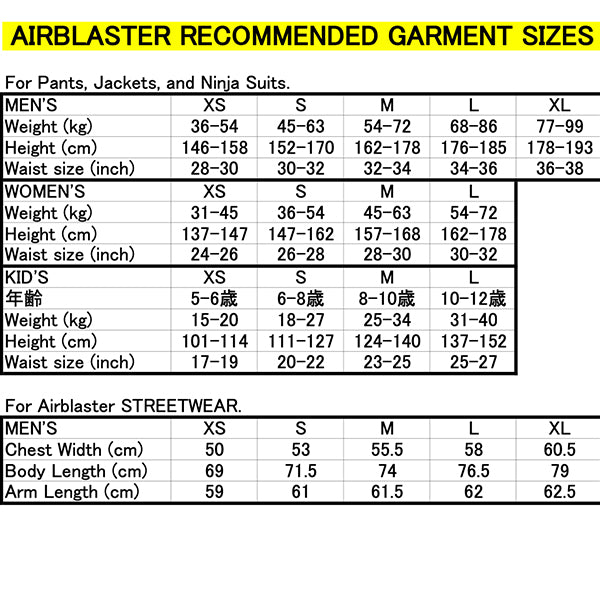 AIRBLASTER EASY STYLE PANT WEAR 2022 2023 PASTiME board shop