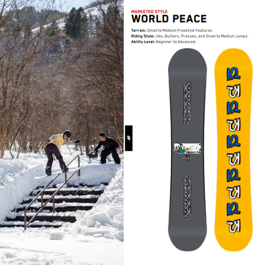 K2 SNOWBOARD WORLD PEACE 2022-2023